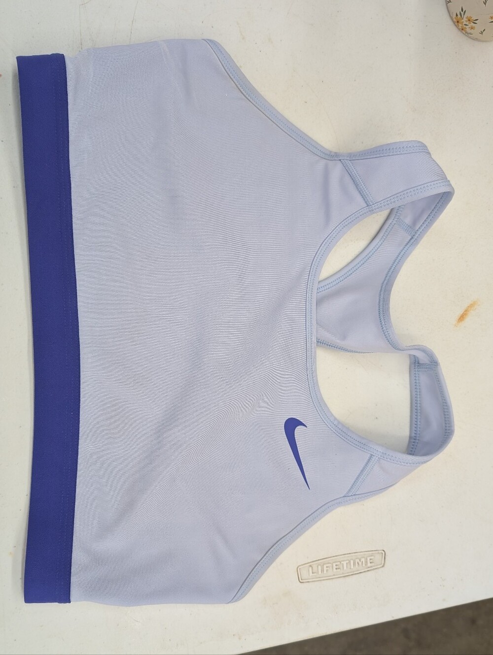 Nike Lavender Racerback Sports Bra with Purple Accents